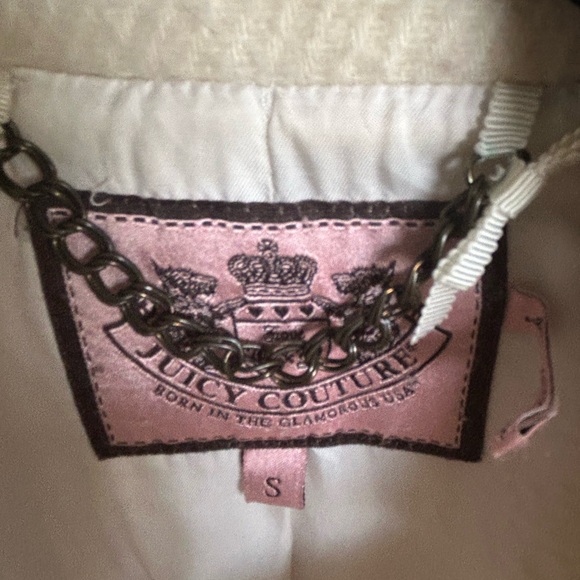 Juicy Couture Coat cream coat with complimentary scarf - Picture 3 of 6